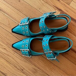 Ganni inspired buckle mules